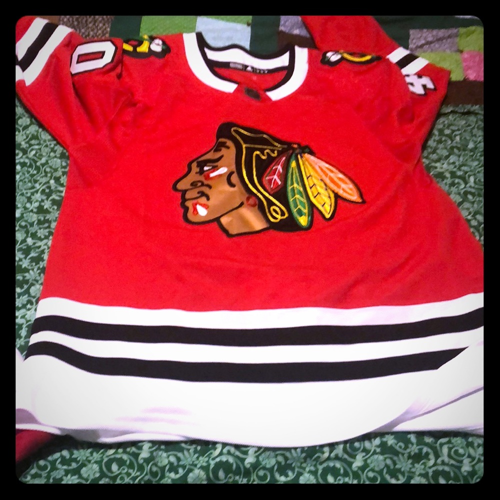 Perfect condition Chicago Black Hawks Jersey